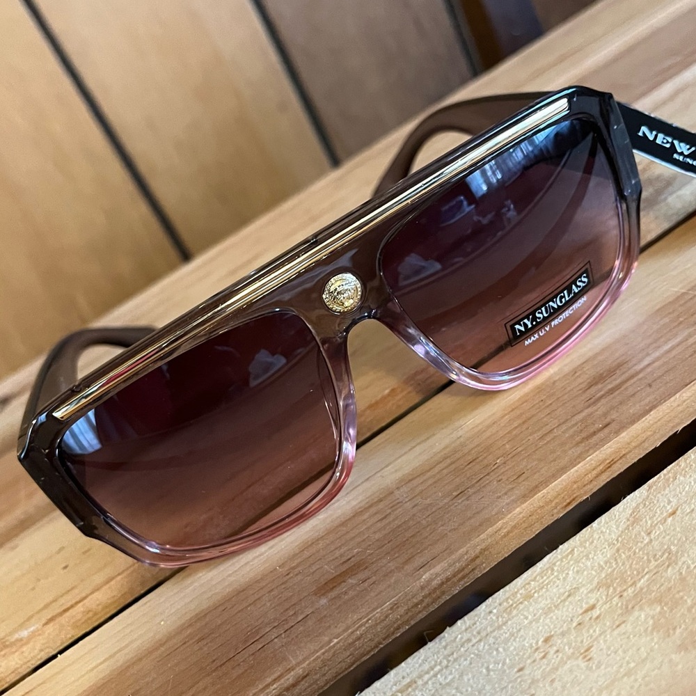 Black/Pink Color Fade Sunglasses